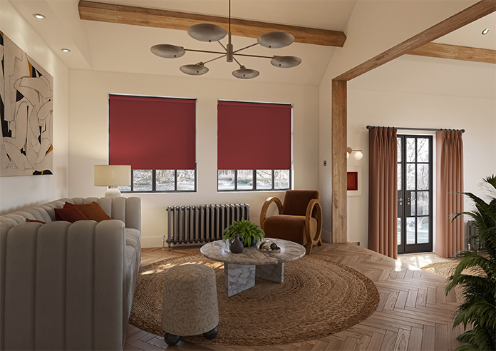 Trinity (Blackout), Garnet - Twist&Fit Roller Blind - Image 7